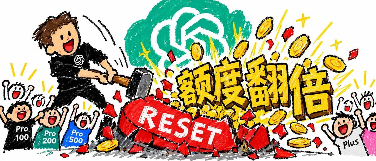 刚刚,ChatGPT Pro 额度官宣翻倍,但免费重置可能要没了