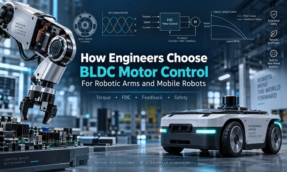 How to choose a BLDC motor for robotic arms and mobile robots